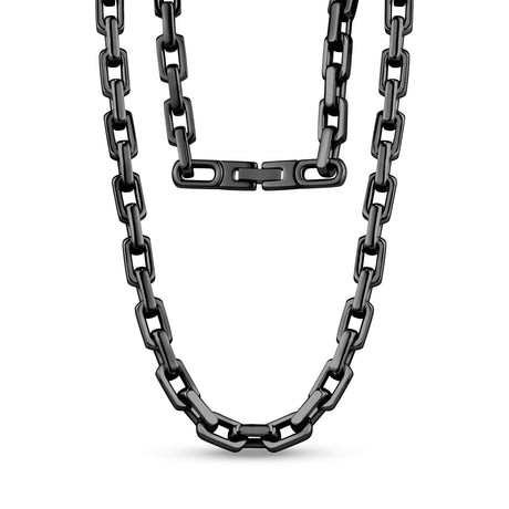 Elongated Link Chain | 7MM - Men Necklace - The Steel Shop