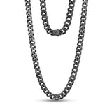 Brushed Cuban Link Chain | 10MM - Men Necklace - The Steel Shop