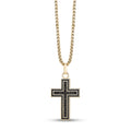 Stone Set Cross Pendant - Men Pendant - The Steel Shop