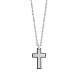 Two Tone Cross Pendant - Men Pendant - The Steel Shop