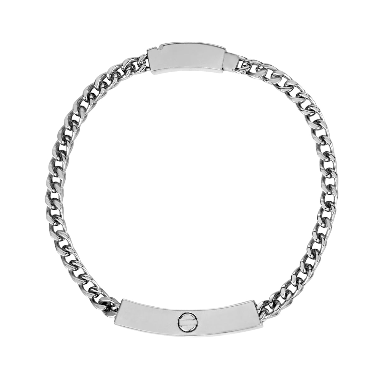Franco Link ID Urn Bracelet | 4MM - メンズスチールブレスレット - The Steel Shop