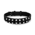 Rockstar Studded Leather Bracelet - Mens Steel Leather Bracelets - The Steel Shop