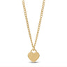 Heart Pendant Cuban Link - Women Pendant - The Steel Shop