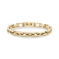 7mm Gold elongated link bracelet for men（男性用細長いリンクブレスレット