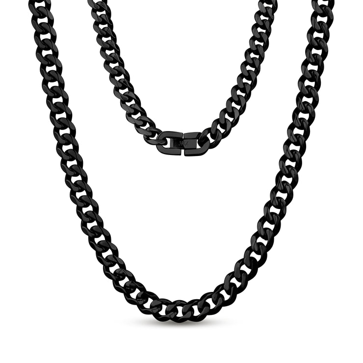 8mm Cuban Link Chain - Men Necklace - The Steel Shop
