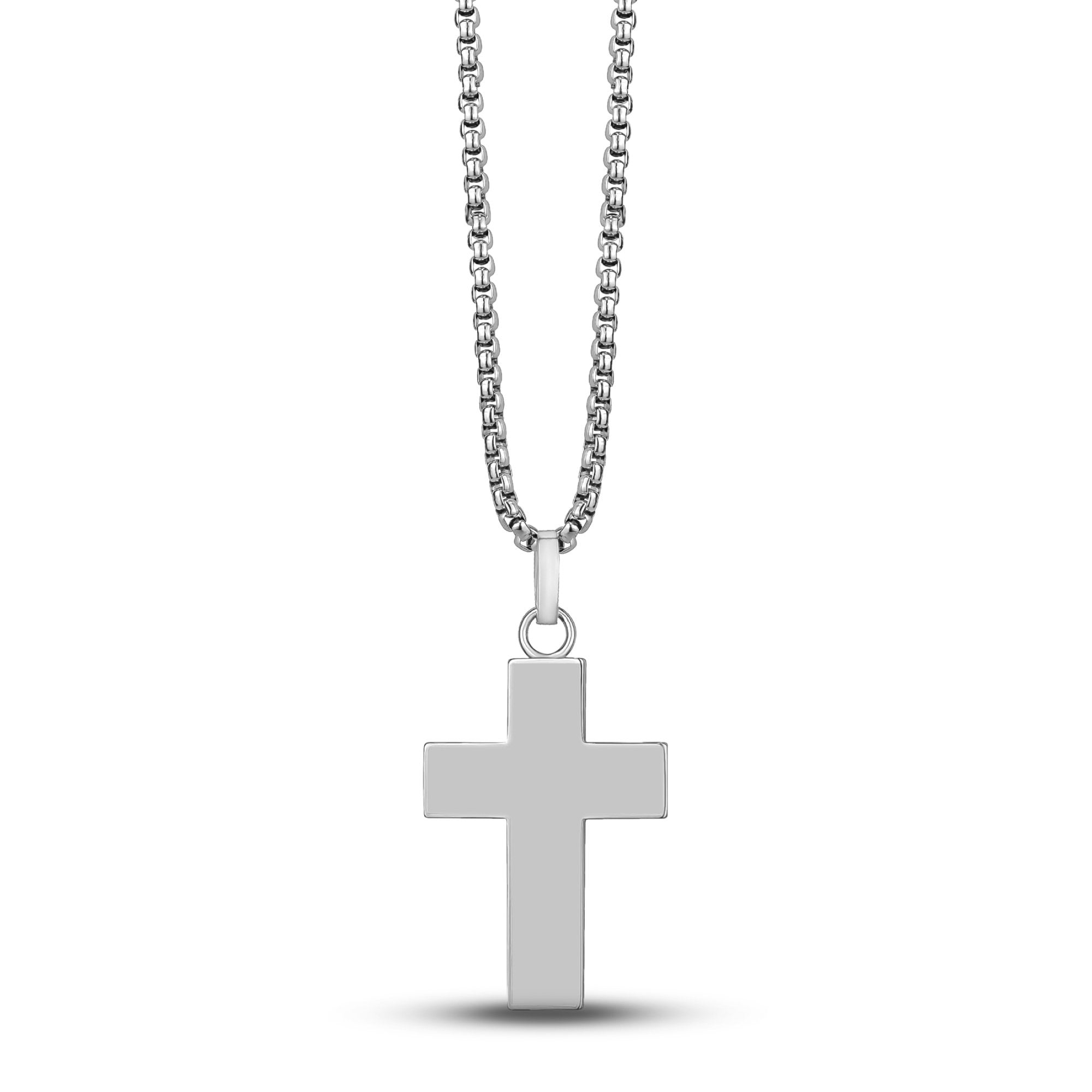 Black Stone Cross Pendant