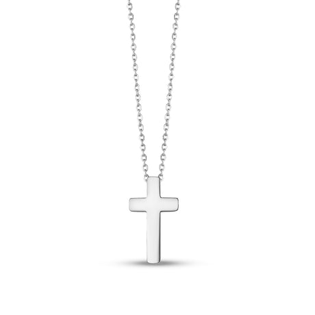 女性用ペンダント - Minimal Stainless Steel Cross Pendant（ミニマル・ステンレス・クロス・ペンダント