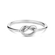 女性用リング - Minimal Stainless Steel Love Knot Ring